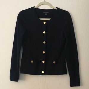 Banana Republic Navy Dress Sweater Jacket